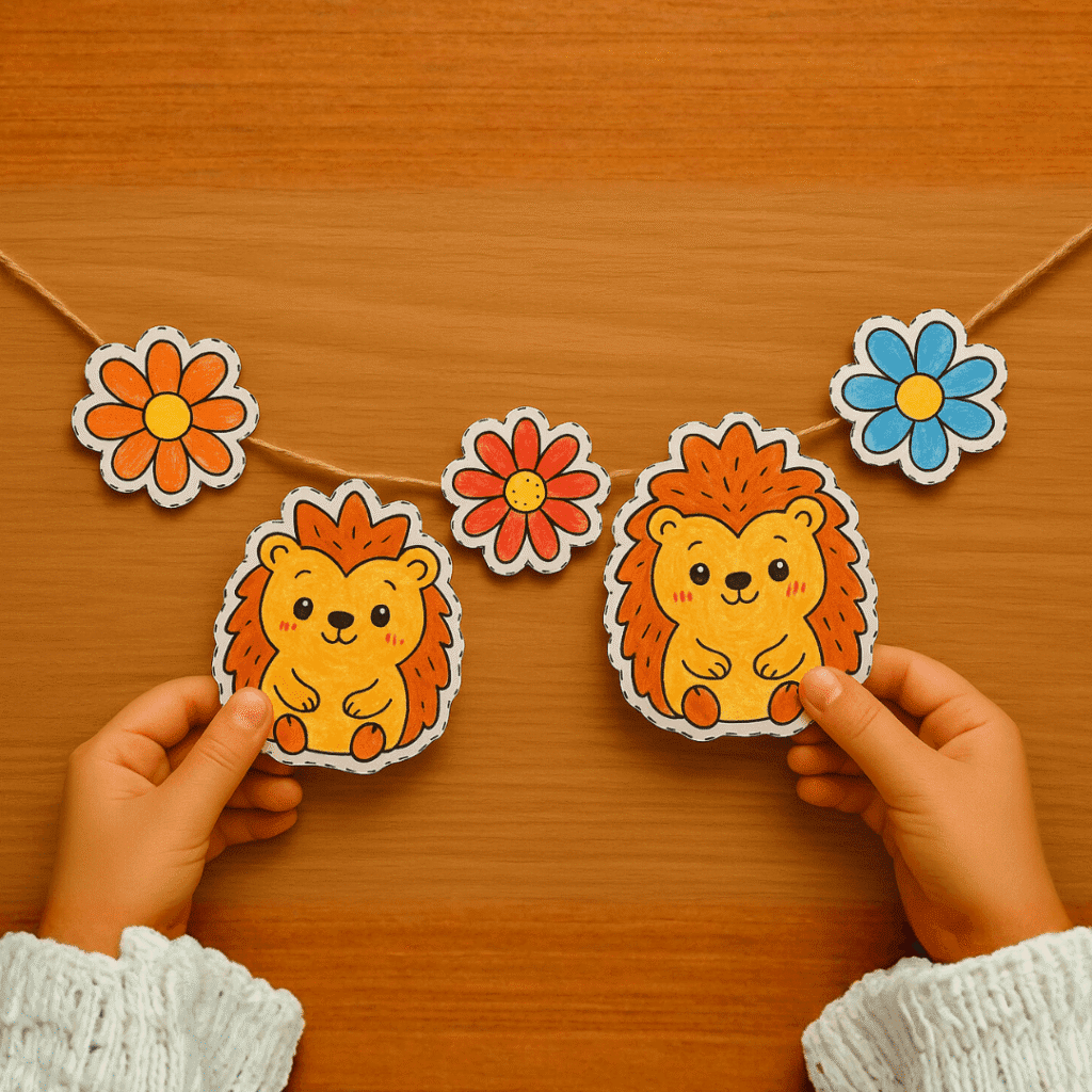 Recortables para armar e imprimir animalitos kawaii recorta guirnalda