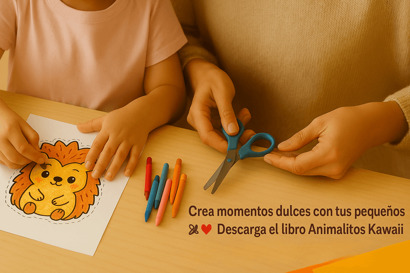 Recortables para imprimir animalitos kawaii, pasa tiempo de calidad con tus hijos sin pantallas