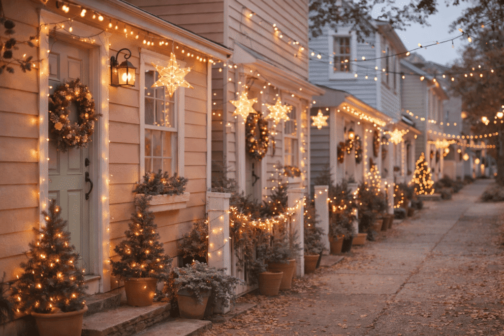 Adornar casa en navidad por fuera