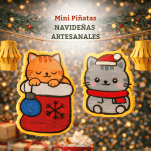 Mini Piñatas Navideñas Artesanales