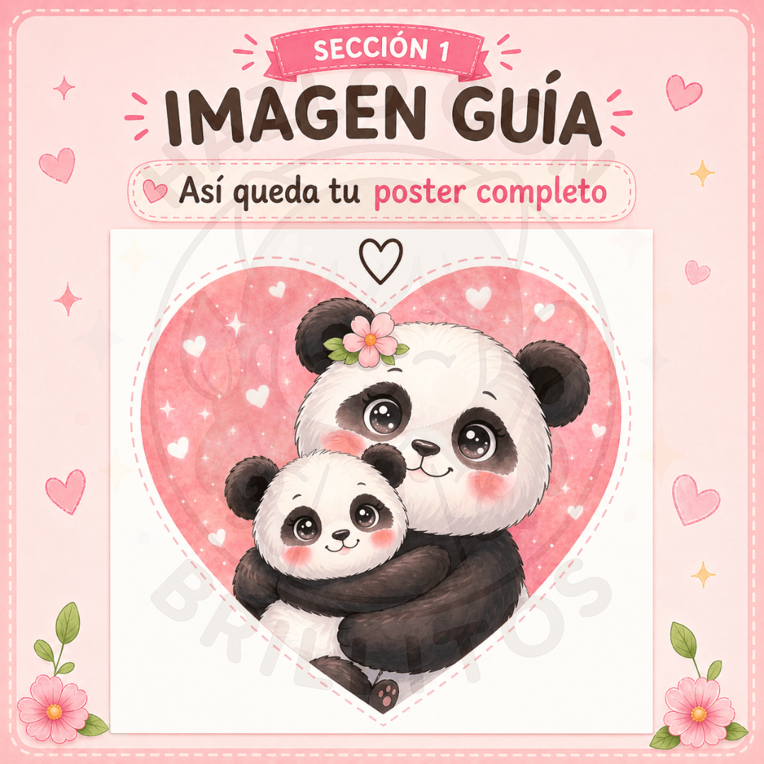 Cómo se ve el posterl del Kit Imprimible para el día de las madres de hazlo con brillitos