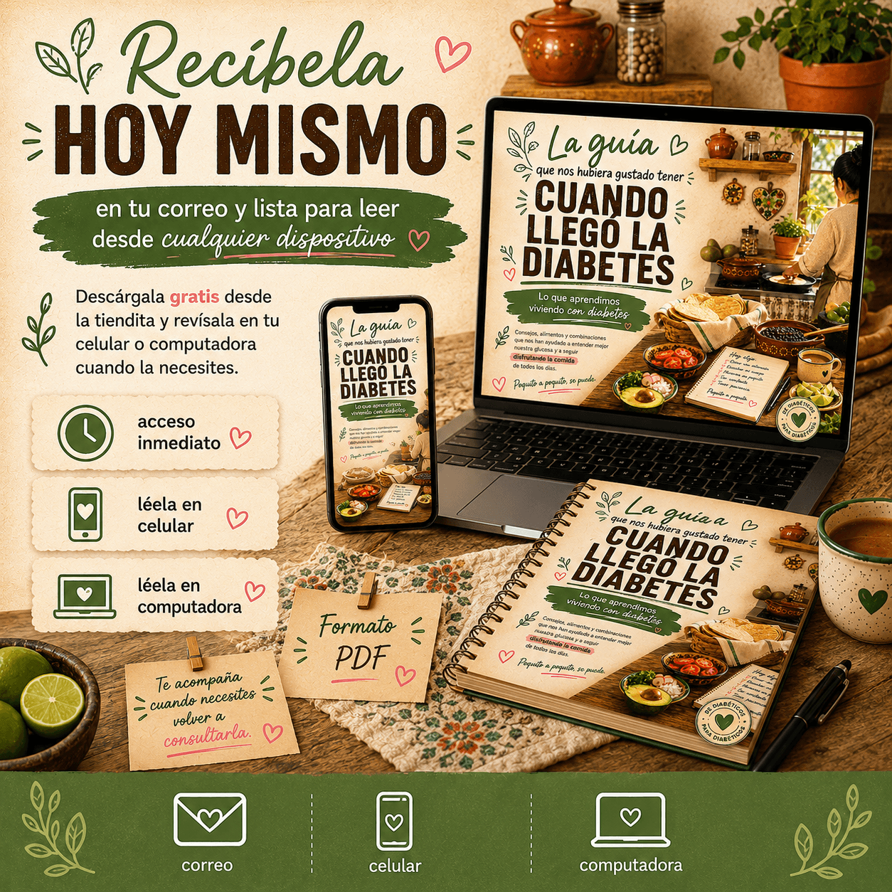 Guía para diabéticos recíbela en tu correo electrónico