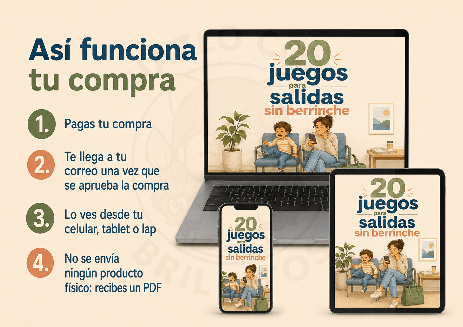 Juegos para salidas sin berrinches con niños, juegos para viajes, juegos para restaurantes, juegos para sala de espera cómo comprar PDF descargable